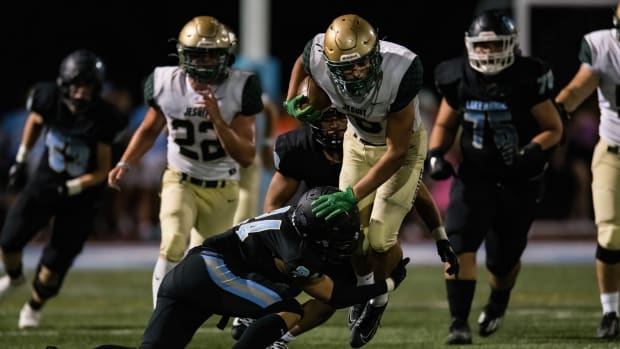 Lakeridge Jesuit football 2022 Naji Saker 43
